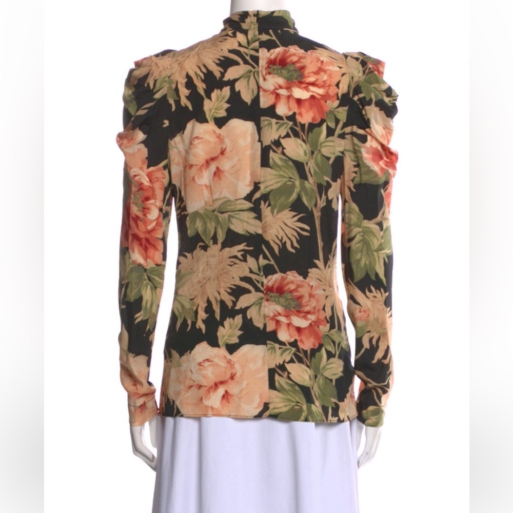 Zimmermann silk floral Long Sleeve Blouse
